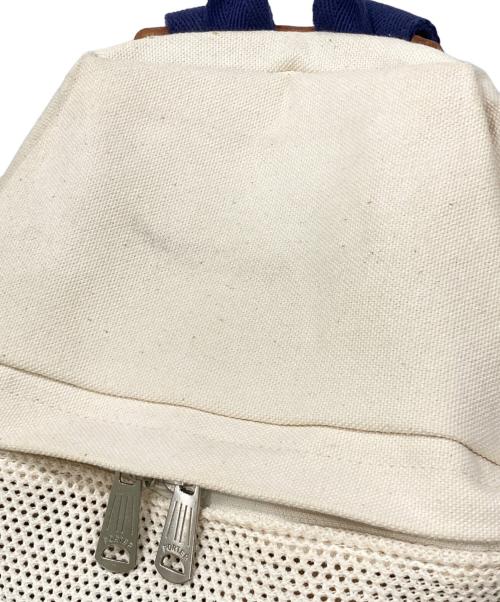 PORTER（ポーター）PORTER (ポーター) メッシュリュック アイボリー×ネイビーの古着・服飾アイテム