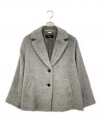 THE CLASSEザ・クラス）の古着「アルパカ/ウール混コート」｜グレー×ブラック