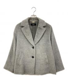 THE CLASSE（ザ・クラス）の古着「アルパカ/ウール混コート」｜グレー×ブラック