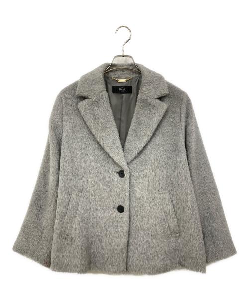 THE CLASSE（ザ・クラス）THE CLASSE (ザ・クラス) アルパカ/ウール混コート グレー×ブラック サイズ:SIZE 9の古着・服飾アイテム