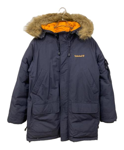 Timberland（ティンバーランド）Timberland (ティンバーランド) ダウンジャケット ネイビー×オレンジ サイズ:Sの古着・服飾アイテム