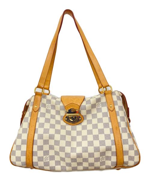 LOUIS VUITTON（ルイ ヴィトン）LOUIS VUITTON (ルイ ヴィトン) ハンドバッグ アイボリー×ブラウンの古着・服飾アイテム