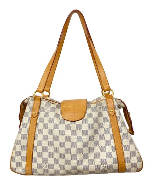 LOUIS VUITTON（ルイ ヴィトン）LOUIS VUITTON (ルイ ヴィトン) ハンドバッグ アイボリー×ブラウンの古着・服飾アイテム