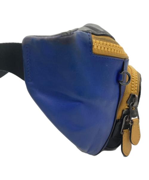 COACH（コーチ）COACH (コーチ) ボディバッグ ブルー×ブラックの古着・服飾アイテム