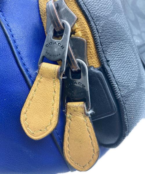 COACH（コーチ）COACH (コーチ) ボディバッグ ブルー×ブラックの古着・服飾アイテム