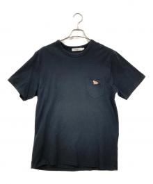 maison kitsune（メゾンキツネ）の古着「半袖カットソー」｜ブラック