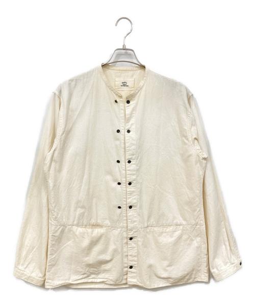 OUTIL（ウティ）OUTIL (ウティ) バンドカラーシャツ アイボリー サイズ:SIZE 3の古着・服飾アイテム