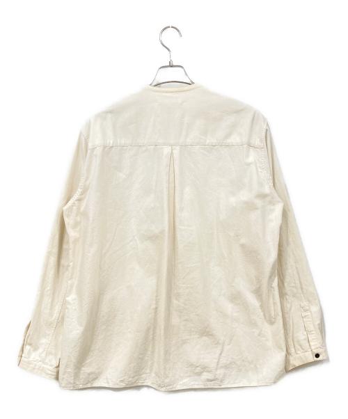OUTIL（ウティ）OUTIL (ウティ) バンドカラーシャツ アイボリー サイズ:SIZE 3の古着・服飾アイテム