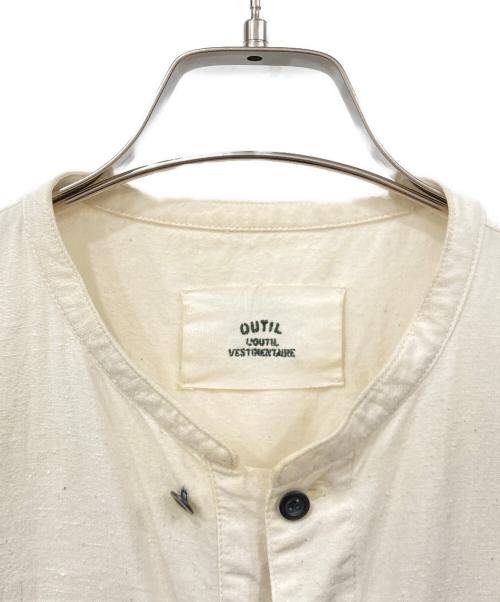 OUTIL（ウティ）OUTIL (ウティ) バンドカラーシャツ アイボリー サイズ:SIZE 3の古着・服飾アイテム