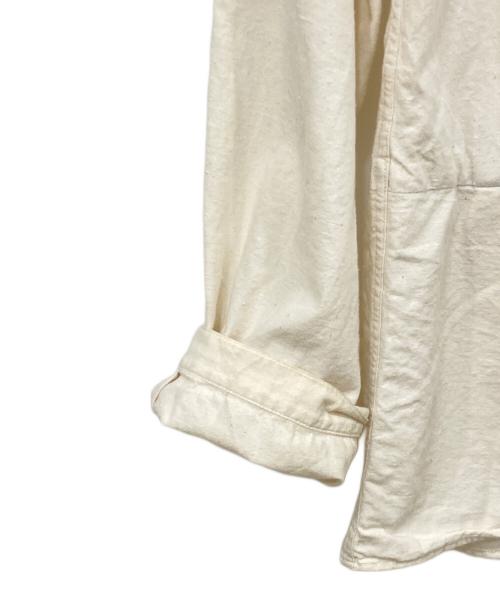 OUTIL（ウティ）OUTIL (ウティ) バンドカラーシャツ アイボリー サイズ:SIZE 3の古着・服飾アイテム