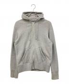 LOOPWHEELER×BEAMS PLUSループウィラー×ビームスプラス）の古着「ジップパーカー」｜グレー