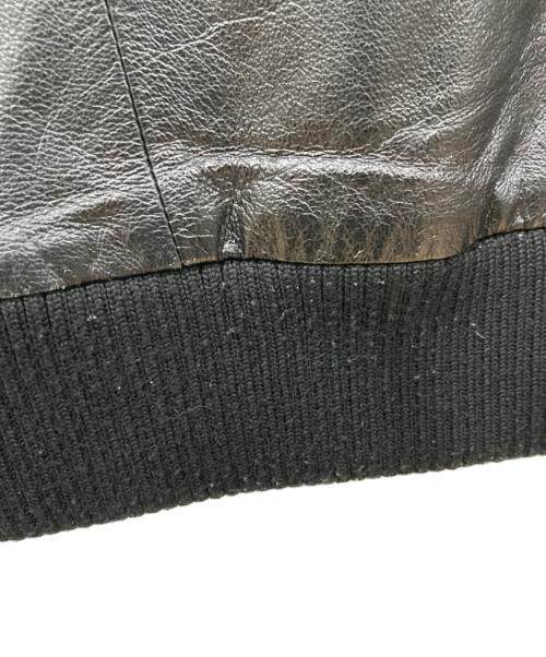 G-STAR RAW（ジースターロゥ）G-STAR RAW (ジースターロゥ) ピックレザージャケット ブラック×ホワイト サイズ:Lサイズの古着・服飾アイテム