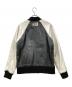 G-STAR RAW (ジースターロゥ) ピックレザージャケット ブラック×ホワイト サイズ:Lサイズ：8000円