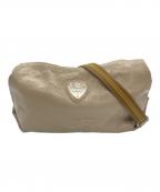 ATAOアタオ）の古着「エナメルショルダーバッグ」｜グレージュ