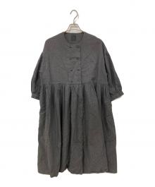 オオカミとフクロウ（オオカミトフクロウ）の古着「長袖ワンピース」｜ブラック