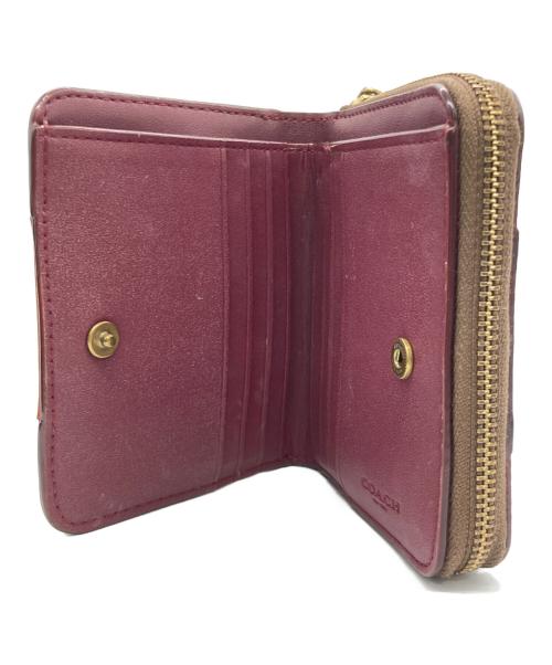 COACH（コーチ）COACH (コーチ) ビルフォールドウォレット ベージュ×ブラウンの古着・服飾アイテム