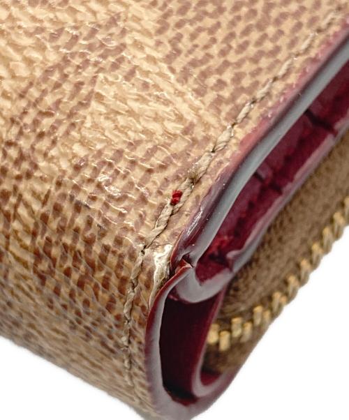 COACH（コーチ）COACH (コーチ) ビルフォールドウォレット ベージュ×ブラウンの古着・服飾アイテム