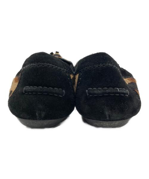 LOUIS VUITTON（ルイ ヴィトン）LOUIS VUITTON (ルイ ヴィトン) ハラコタッセルローファー ブラウン×ブラック サイズ:23.5㎝の古着・服飾アイテム