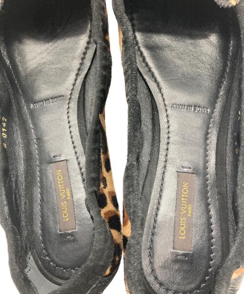 LOUIS VUITTON（ルイ ヴィトン）LOUIS VUITTON (ルイ ヴィトン) ハラコタッセルローファー ブラウン×ブラック サイズ:23.5㎝の古着・服飾アイテム