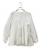 YORIヨリ）の古着「長袖ブラウス」｜ホワイト
