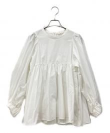 YORI（ヨリ）の古着「長袖ブラウス」｜ホワイト