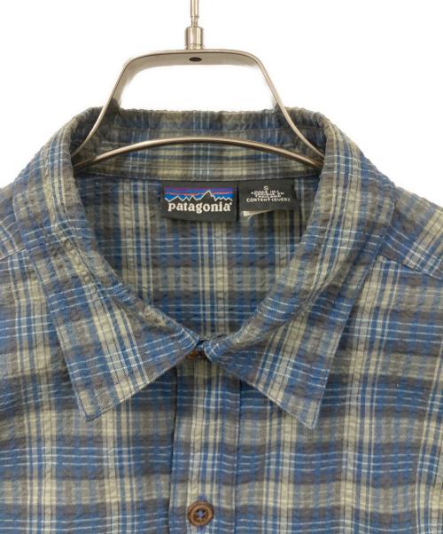 Patagonia（パタゴニア）Patagonia (パタゴニア) パッカーウェアシャツ グリーン×ブルー サイズ:SIZE Sの古着・服飾アイテム