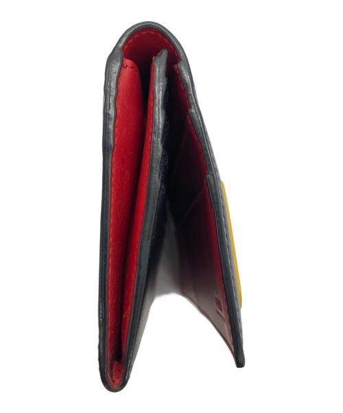 FENDI（フェンディ）FENDI (フェンディ) 長財布 ブラック×イエローの古着・服飾アイテム