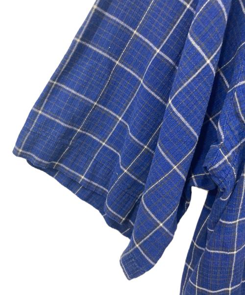 RALPH LAUREN（ラルフローレン）RALPH LAUREN (ラルフローレン) 半袖シャツ ブルー×ホワイト サイズ:Mサイズの古着・服飾アイテム