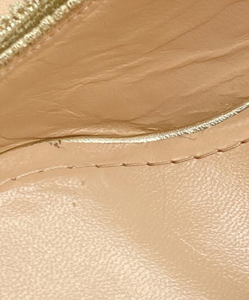 Christian Dior（クリスチャン ディオール）Christian Dior (クリスチャン ディオール) J'A DIOR スリングバックパンプス ゴールド サイズ:34の古着・服飾アイテム