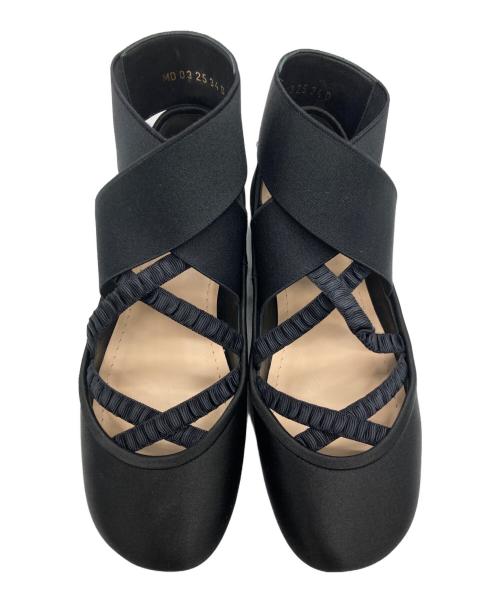 Christian Dior（クリスチャン ディオール）Christian Dior (クリスチャン ディオール) バレエフラットシューズ ブラック サイズ:34の古着・服飾アイテム