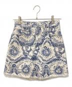 Christian Diorクリスチャン ディオール）の古着「デニムスカート」｜アイボリー×ブルー