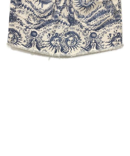 Christian Dior（クリスチャン ディオール）Christian Dior (クリスチャン ディオール) デニムスカート アイボリー×ブルー サイズ:F32の古着・服飾アイテム