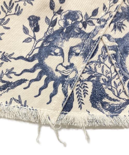 Christian Dior（クリスチャン ディオール）Christian Dior (クリスチャン ディオール) デニムスカート アイボリー×ブルー サイズ:F32の古着・服飾アイテム