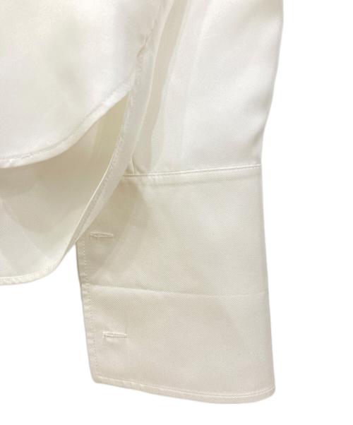 Christian Dior（クリスチャン ディオール）Christian Dior (クリスチャン ディオール) Silk Twill with Miss Dior Graffiti Motif Blouse ホワイト×ブルー サイズ:F　34の古着・服飾アイテム