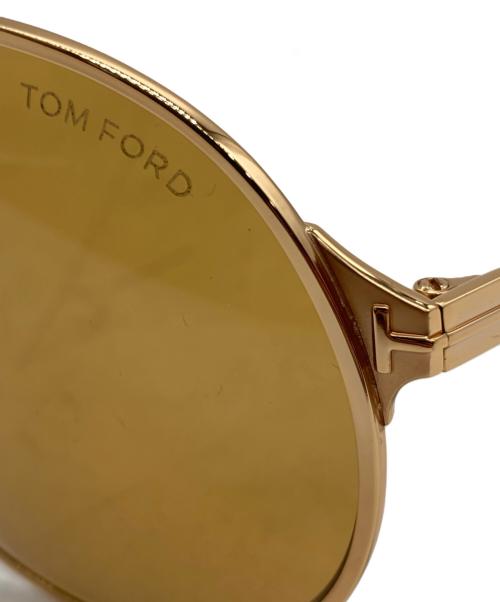 TOM FORD（トムフォード）TOM FORD (トムフォード) パイロットサングラス ブラウン×ゴールドの古着・服飾アイテム