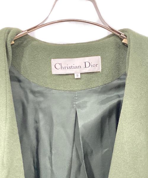 Christian Dior（クリスチャン ディオール）Christian Dior (クリスチャン ディオール) チェスターコート グリーン サイズ:SIZE 9の古着・服飾アイテム