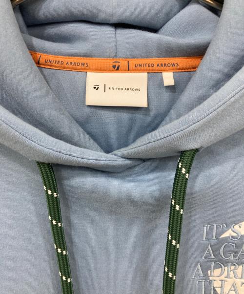 UNITED ARROWS（ユナイテッドアローズ）UNITED ARROWS (ユナイテッドアローズ) TaylorMade (テーラーメイド) プルオーバーパーカー ブルー サイズ:Mの古着・服飾アイテム