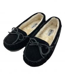MINNETONKA（ミネトンカ）の古着「モカシンシューズ」｜ブラック