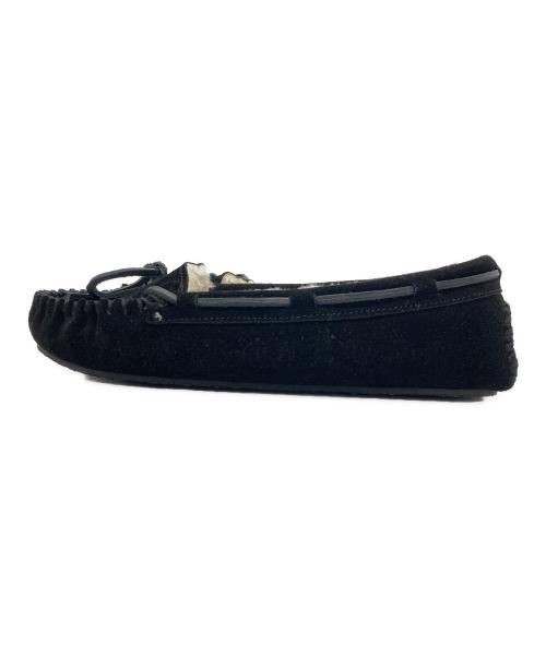 MINNETONKA（ミネトンカ）MINNETONKA (ミネトンカ) モカシンシューズ ブラック サイズ:SIZE 7Mの古着・服飾アイテム