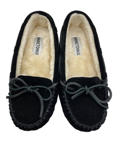 MINNETONKA（ミネトンカ）MINNETONKA (ミネトンカ) モカシンシューズ ブラック サイズ:SIZE 7Mの古着・服飾アイテム