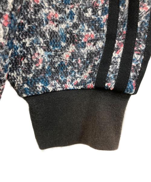 adidas（アディダス）adidas (アディダス) LONG BOMBER JACKET グリーン×ブラック×ホワイト サイズ:Lサイズの古着・服飾アイテム