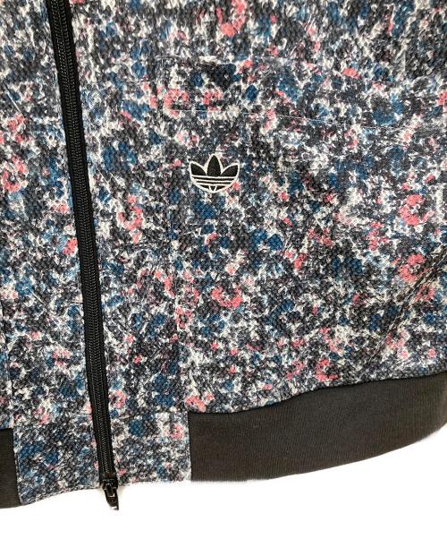 adidas（アディダス）adidas (アディダス) LONG BOMBER JACKET グリーン×ブラック×ホワイト サイズ:Lサイズの古着・服飾アイテム