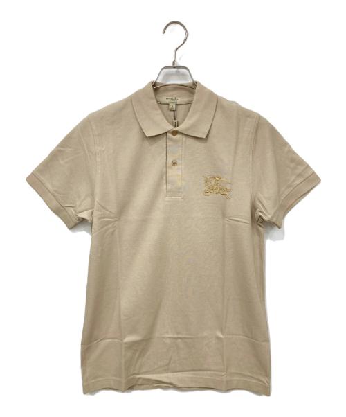 BURBERRY（バーバリー）BURBERRY (バーバリー) 半袖ポロシャツ ベージュ サイズ:Mサイズ 未使用品の古着・服飾アイテム