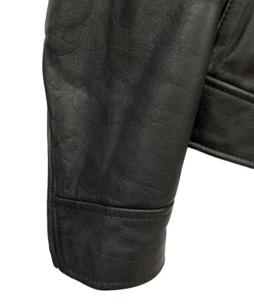 HARLEY-DAVIDSON（ハーレーダビッドソン）HARLEY-DAVIDSON (ハーレーダビッドソン) シングルライダースジャケット ブラック サイズ:Mサイズの古着・服飾アイテム