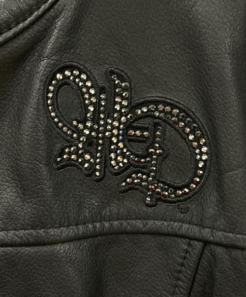 HARLEY-DAVIDSON（ハーレーダビッドソン）HARLEY-DAVIDSON (ハーレーダビッドソン) シングルライダースジャケット ブラック サイズ:Mサイズの古着・服飾アイテム