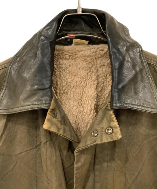 DIESEL（ディーゼル）DIESEL (ディーゼル) ボアステンカラーコート ブラウン サイズ:SIZE Sの古着・服飾アイテム