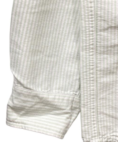 THE NORTHFACE PURPLELABEL（ザ・ノースフェイス パープルレーベル）THE NORTHFACE PURPLELABEL (ザ・ノースフェイス パープルレーベル) 長袖シャツ ライトグリーン×ホワイト サイズ:SIZE Sの古着・服飾アイテム