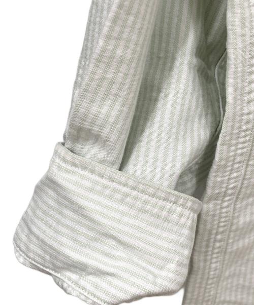 THE NORTHFACE PURPLELABEL（ザ・ノースフェイス パープルレーベル）THE NORTHFACE PURPLELABEL (ザ・ノースフェイス パープルレーベル) 長袖シャツ ライトグリーン×ホワイト サイズ:SIZE Sの古着・服飾アイテム