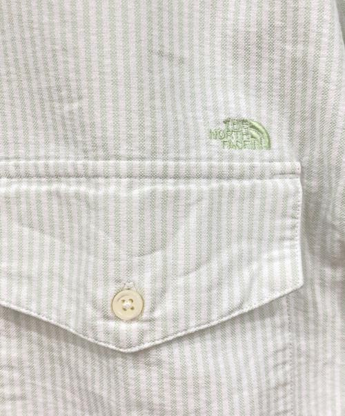 THE NORTHFACE PURPLELABEL（ザ・ノースフェイス パープルレーベル）THE NORTHFACE PURPLELABEL (ザ・ノースフェイス パープルレーベル) 長袖シャツ ライトグリーン×ホワイト サイズ:SIZE Sの古着・服飾アイテム