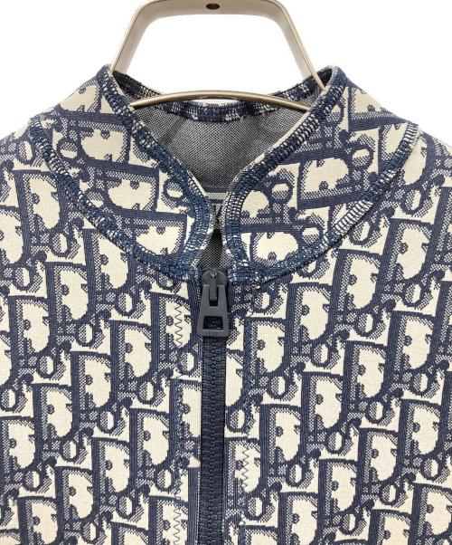 Christian Dior（クリスチャン ディオール）Christian Dior (クリスチャン ディオール) ノースリーブ・キャミソールワンピース ネイビー×ホワイト サイズ:SIZE 36の古着・服飾アイテム